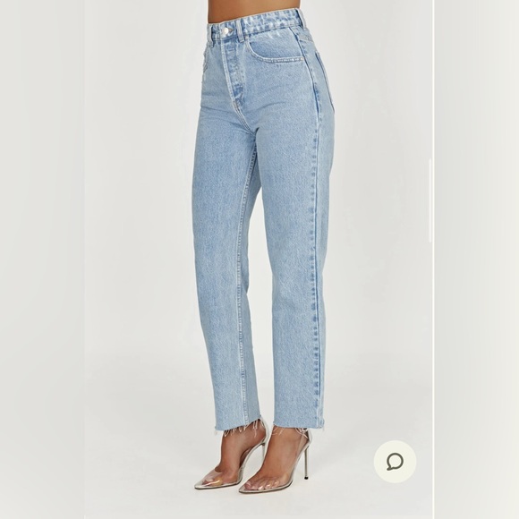 Zara Light Blue Straight Leg Jeans - Picture 2 of 4